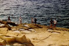 Survey of the dive site next to the salt-works, Gozo, Malta