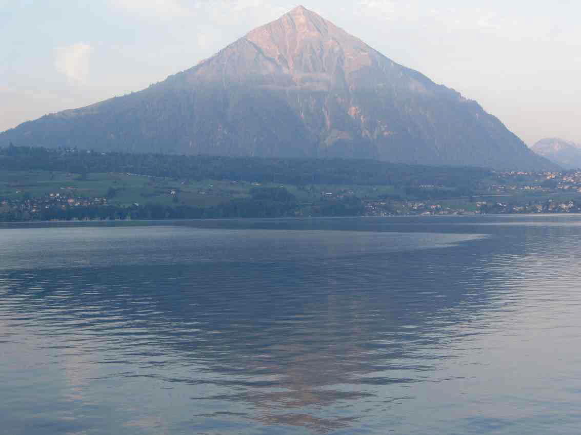 Lake Thun - View of lake from Fischbalme