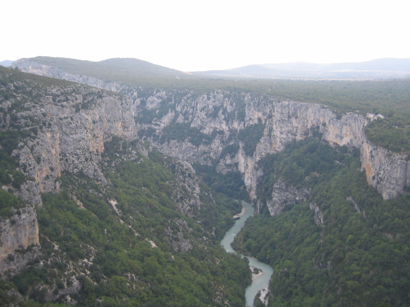 The gorge of the Verdon seen from the top